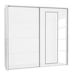 Armoire à portes coulissantes Morten Blanc brillant - Largeur : 231 cm