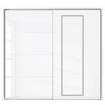 Armoire à portes coulissantes Morten Blanc brillant - Largeur : 231 cm