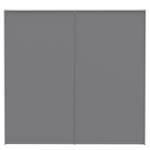 Armoire à portes coulissantes Morten Blanc brillant - Largeur : 231 cm