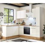 Cuisine d’angle Marleen II Blanc brillant / Blanc - Largeur : 250 cm