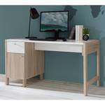 Bureau Thurles Blanc / Imitation chêne Sonoma