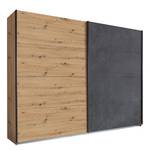 Schwebetürenschrank Tampa Eiche Artisan Dekor / Anthrazit - Breite: 270 cm