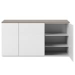 Sideboard Join III Weiß / Nussbaum