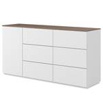 Dressoir Join V Wit/notenboomhout