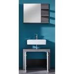 Set mobili da bagno Miami II (2) Grigio - Bianco - Materiale a base lignea - 72 x 174 x 34 cm