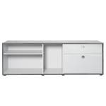 Sideboard Infinity III Lichtgrau / Chrom