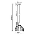 Hanglamp Blacky I ijzer - 1 lichtbron