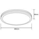 LED-Deckenleuchte Laskos Acrylglas / Eisen - 1-flammig