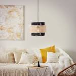 Hanglamp Arles rotan / ijzer - 1 lichtbron