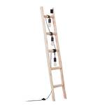 Staande lamp Ladder ijzer / massief eucalyptushout - 3 lichtbronnen