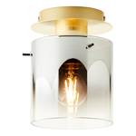 Plafondlamp Osaki I rookglas / aluminium - 1 lichtbron