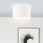 Plafondlamp Esher textielmix / staal - 1 lichtbron - Wit