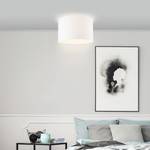 Plafondlamp Esher textielmix / staal - 1 lichtbron - Wit