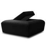 Hocker Miu Magic met rugleuning S Velours Sadia: Antracietkleurig