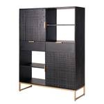 Credenza Bursa Mango massello - Nero / Oro