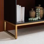 Highboard Bursa Mango massiv - Schwarz / Gold