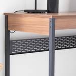 Bureau d’angle Zande Imitation noyer arbre / Noir