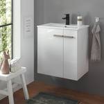 Mobile con lavabo Nisland I Bianco lucido