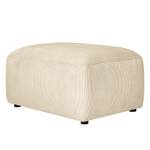 Gestoffeerde hocker Lordelo Corduroy Licia: Beige