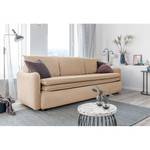 Schlafsofa Trancoso mit Matratze Samt Mohini: Beige