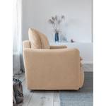 Schlafsofa Trancoso mit Matratze Samt Mohini: Beige