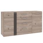 Enfilade Alen Marron - Gris - Bois manufacturé - 150 x 82 x 41 cm