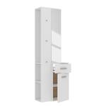 Ensemble d’entrée compact Uvero Blanc - Bois manufacturé - 64 x 196 x 34 cm