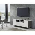 Tv-meubel Kamaria I hoogglans wit/betonnen look