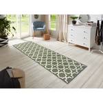 Tapis de couloir Glam Polypropylène - Vert - 80 x 400 cm