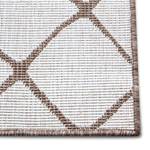 Tapis intérieur/extérieur Malaga Polypropylène - Beige / Marron - 80 x 150 cm