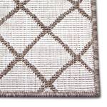 Tapis de couloir Malaga Polypropylène - Beige / Marron - 80 x 350 cm