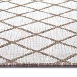 Tapis de couloir Malaga Polypropylène - Beige / Marron - 80 x 350 cm