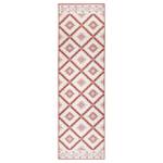 Tapis de couloir Malibu Polypropylène - Beige / Rouge - 80 x 250 cm