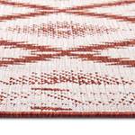 Tapis de couloir Malibu Polypropylène - Beige / Rouge - 80 x 250 cm