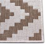 In- & outdoorvloerkleed Malta polypropeen - Beige/bruin - 80 x 150 cm