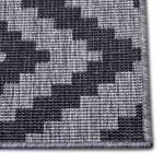 Tapis intérieur/extérieur Malta Polypropylène - Argenté / Gris - 80 x 150 cm