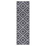 Tapis de couloir Malta Polypropylène - Argenté / Gris - 80 x 350 cm