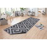 Tapis de couloir Malta Polypropylène - Argenté / Gris - 80 x 350 cm