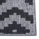 Tapis de couloir Malta Polypropylène - Argenté / Gris - 80 x 350 cm