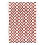 Tapis intérieur / extérieur Nizza Polypropylène - Beige / Rouge - 80 x 150 cm