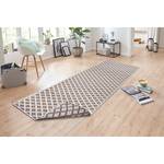 Tapis de couloir Nizza Polypropylène - Beige / Marron - 80 x 350 cm