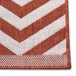 Tapis intérieur/extérieur Palma Polypropylène - Beige / Rouge - 80 x 150 cm