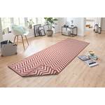 In- & outdoorloper Palma polypropeen - Beige/rood - 80 x 350 cm