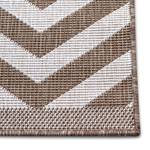 In-/Outdoorteppich Palma Polypropylen - Beige / Braun - 80 x 150 cm