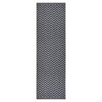 Tapis de couloir Palma Polypropylène - Argenté / Gris - 80 x 350 cm