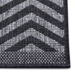 Tapis de couloir Palma Polypropylène - Argenté / Gris - 80 x 350 cm