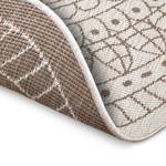 In- & outdoorvloerkleed Porto polypropeen - Beige/bruin - Diameter: 200 cm