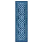 Kurzflorteppich Sao Buchara Polypropylen - Jeansblau - 80 x 250 cm