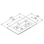 Badezimmerset MYBA II (2-teilig) Inklusive Beleuchtung - Matt Weiß - Breite: 80 cm