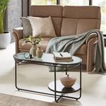 Couchtisch Dorridge Glas / Metall - Schwarz